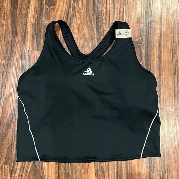 Adidas Aeroready Cropped Top/Bra - Picture 3 of 10